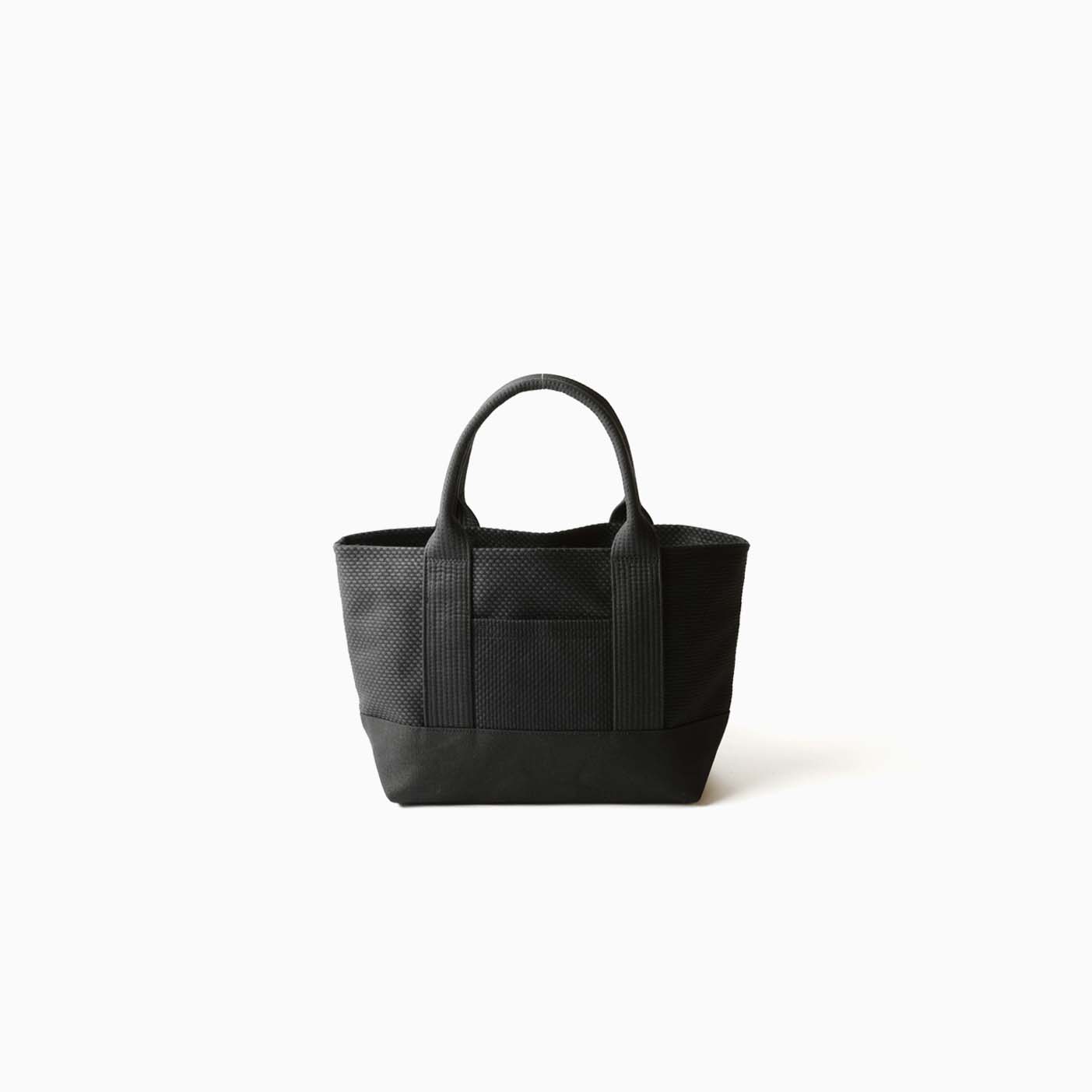 【美品】sasicco OBIトートミニ　黒 sasicco OBIトートミニ 黒 | オビトートミニ | 三河木綿 刺子織